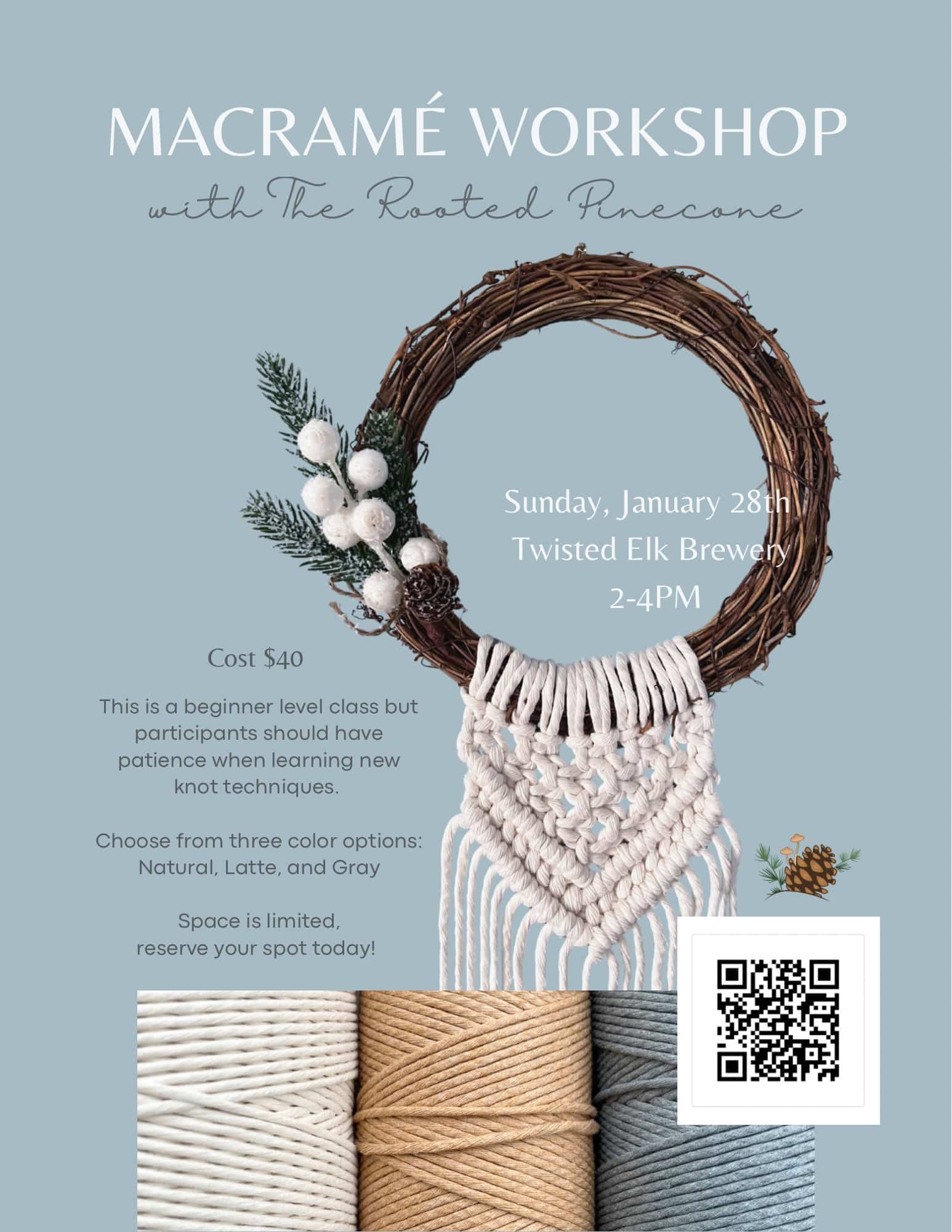 WINTER WREATH WORKSHOP