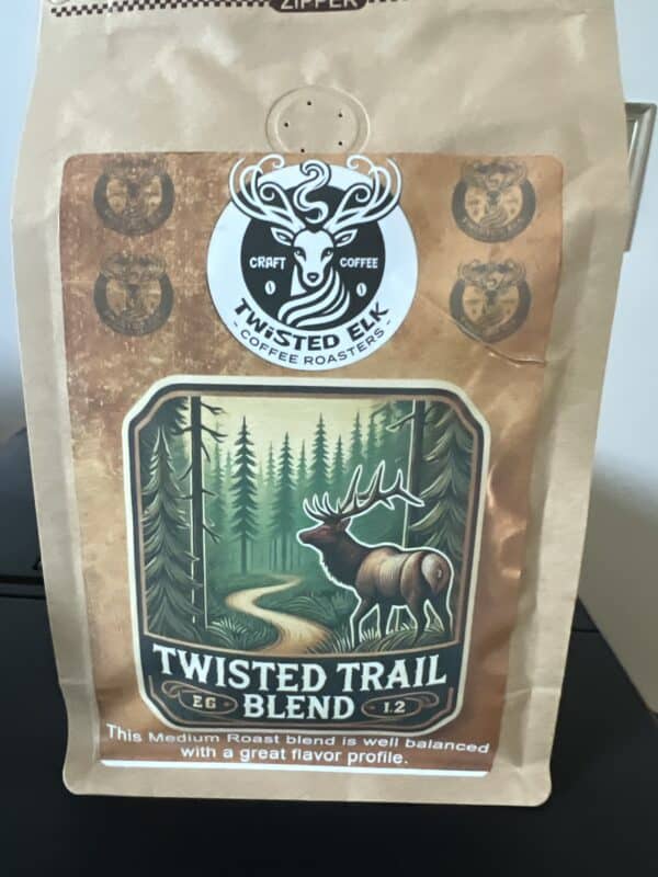 TWISTED TRAIL MED COFFEE BEANS- 12 OZ